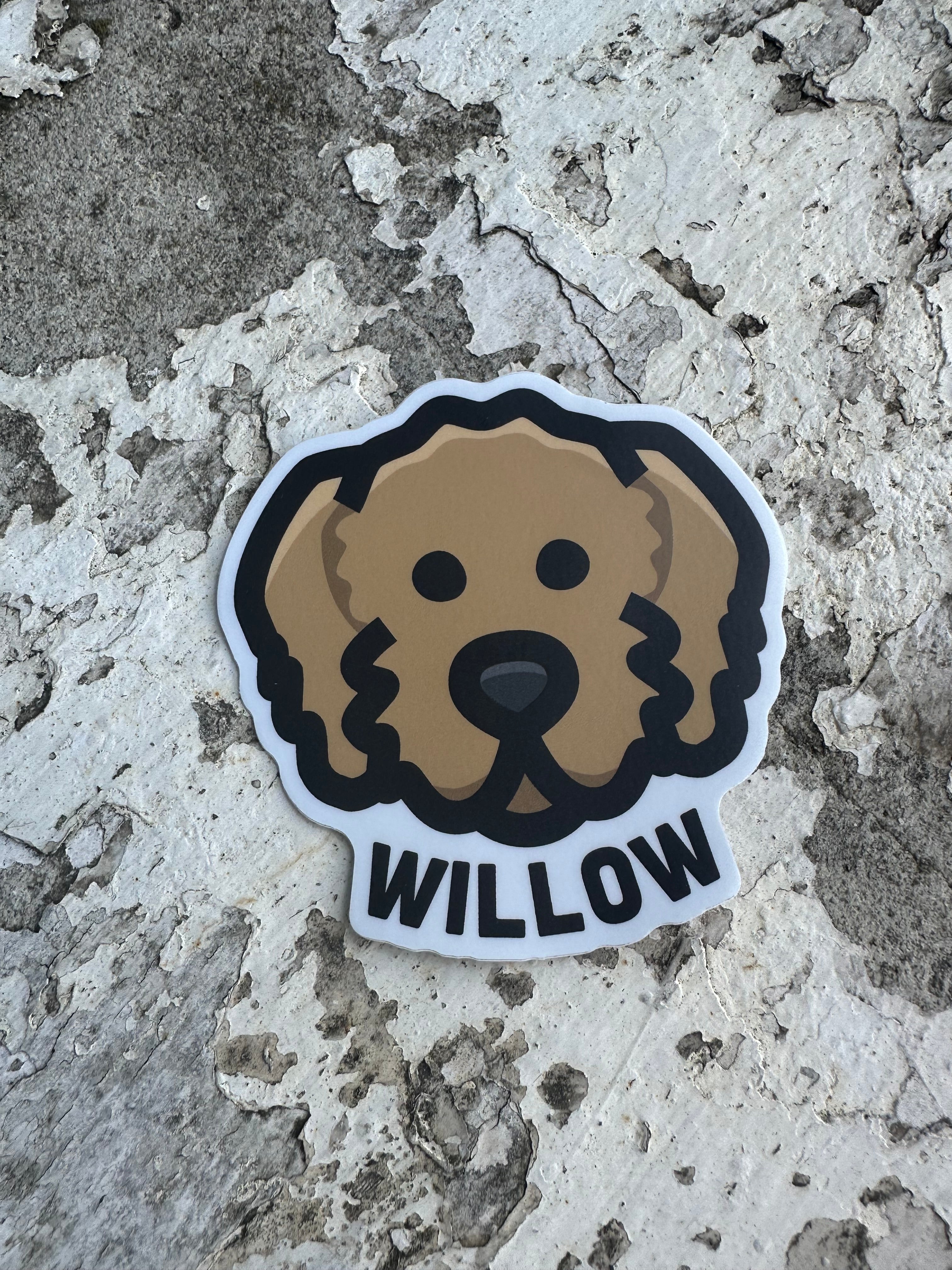 Willow the Goldendoodle Sticker