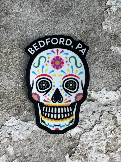 Calavera Sugar Skull Bedford PA Sticker