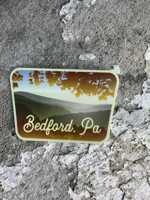 Fall Foliage in the Valley Bedford PA Sticker