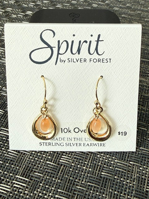 Silver Forest | Spirit Collection | Open Teardrop with Beads Earrings