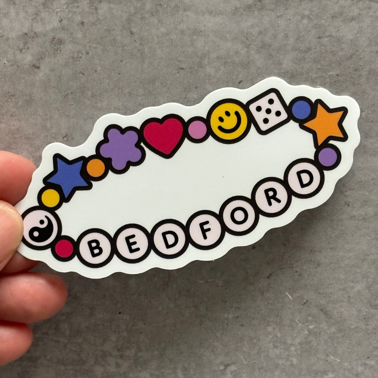 Bedford PA Friendship Bracelet Sticker