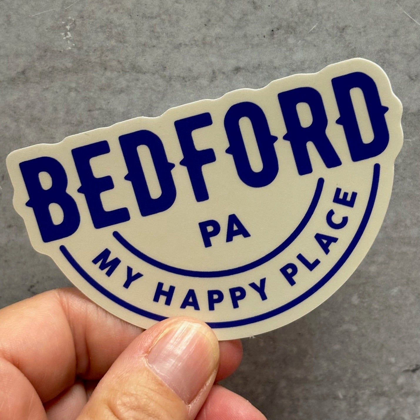 Bedford PA My Happy Place Sticker