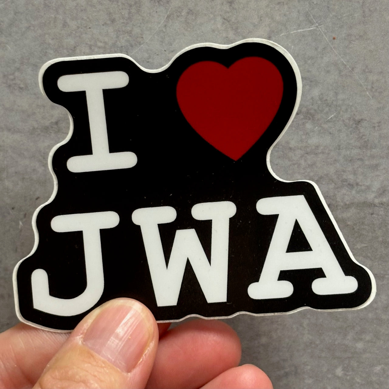 I "Heart" JWA Sticker