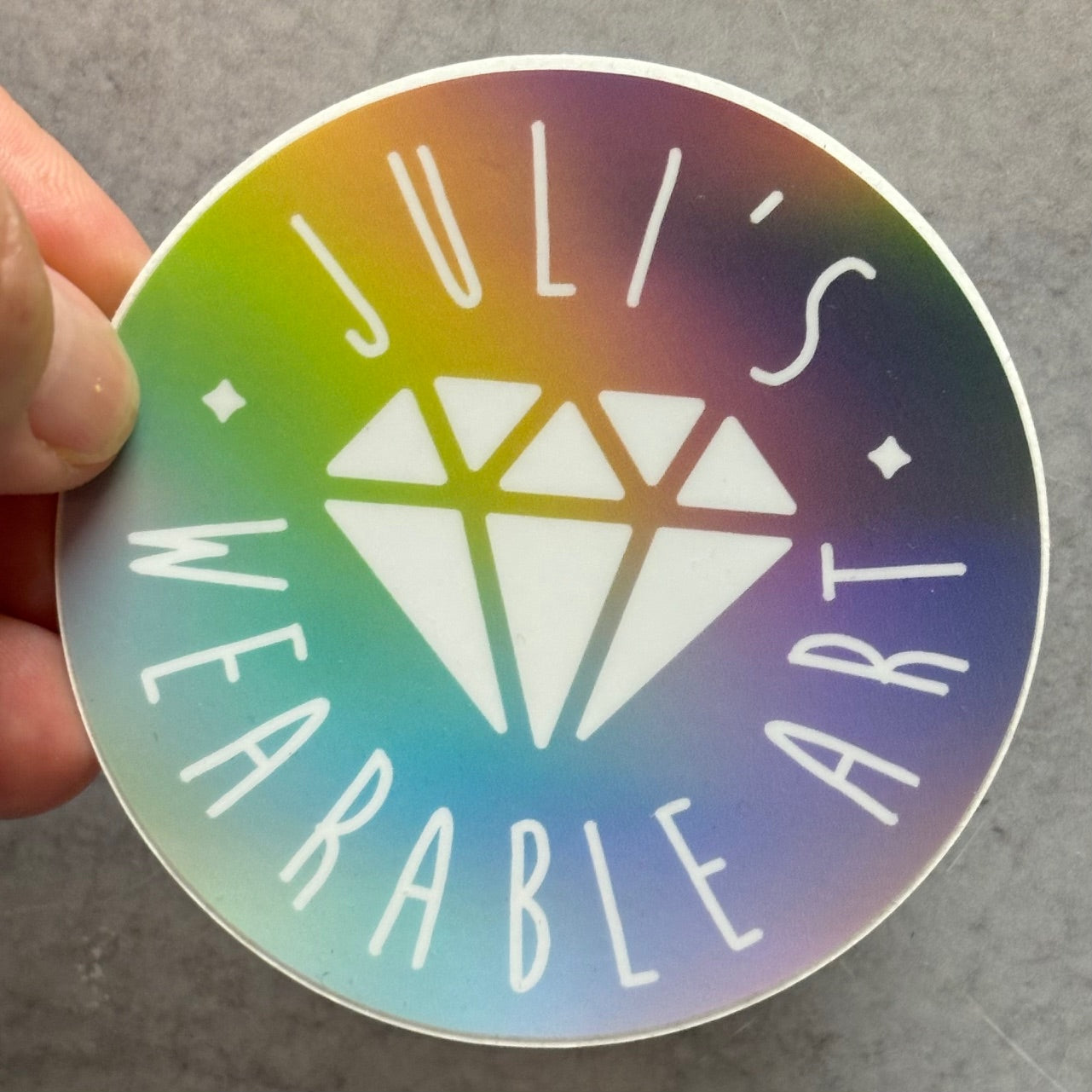 Juli's Wearable Art Keep Sparkling Sticker