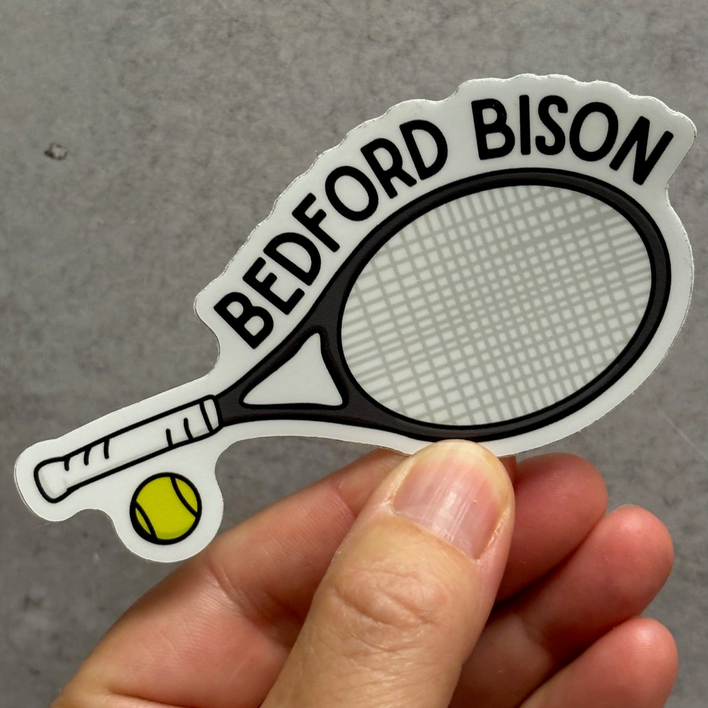 Bedford Bison Tennis Sticker