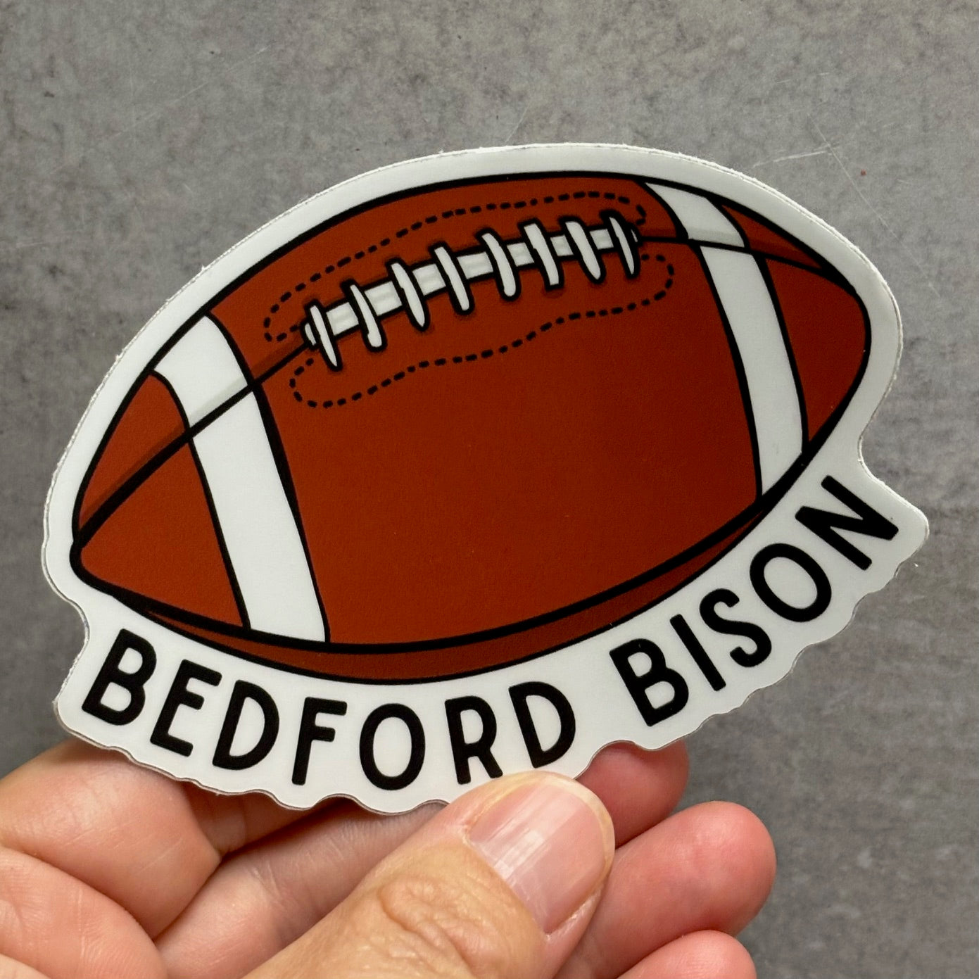 Bedford Bison Football Sticker