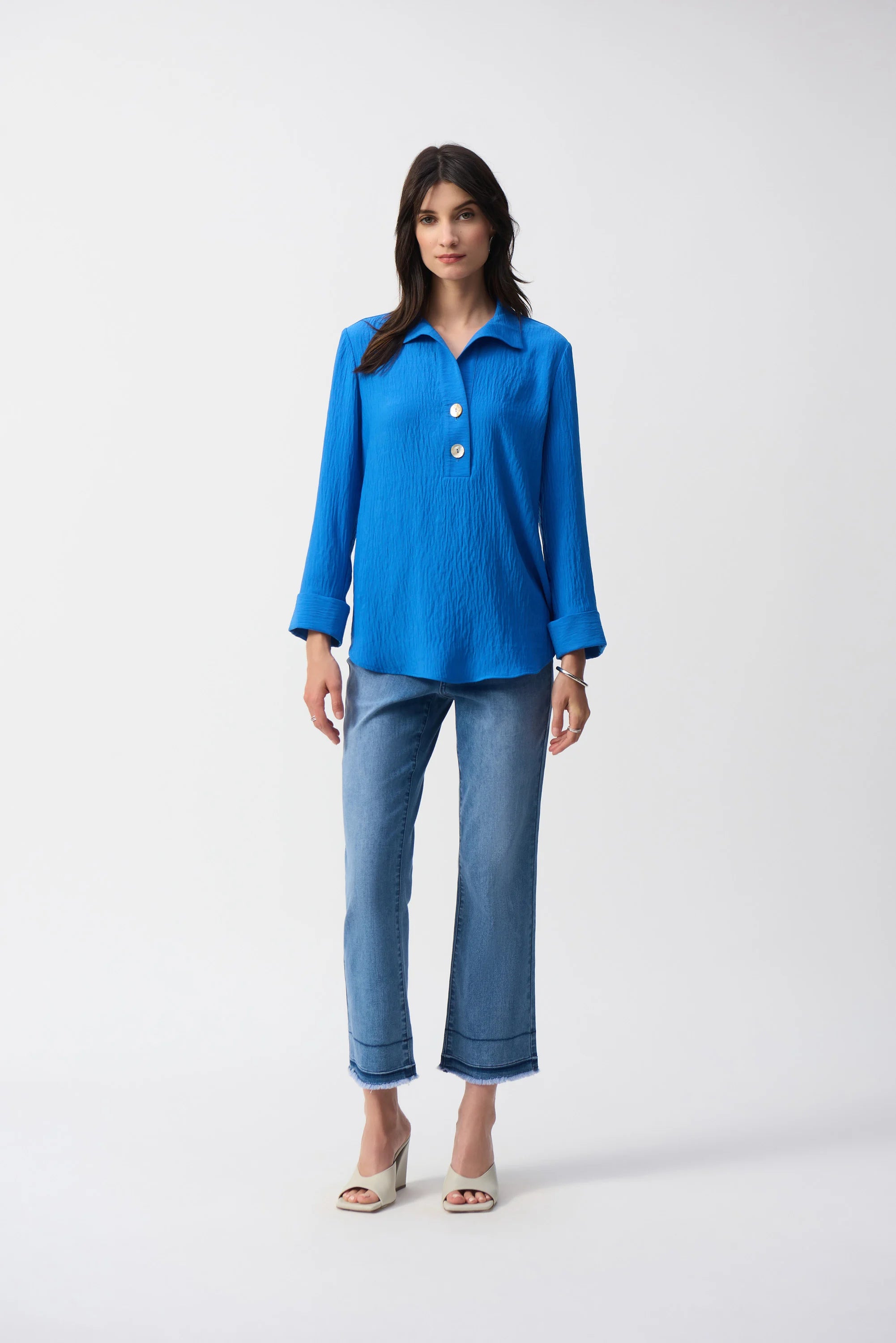 Joseph Ribkoff Coastal Blue Blouse