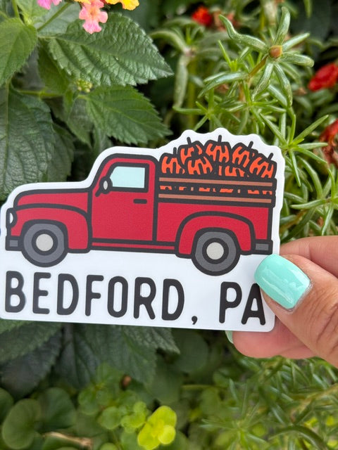 Bedford, PA Red Truck Sticker