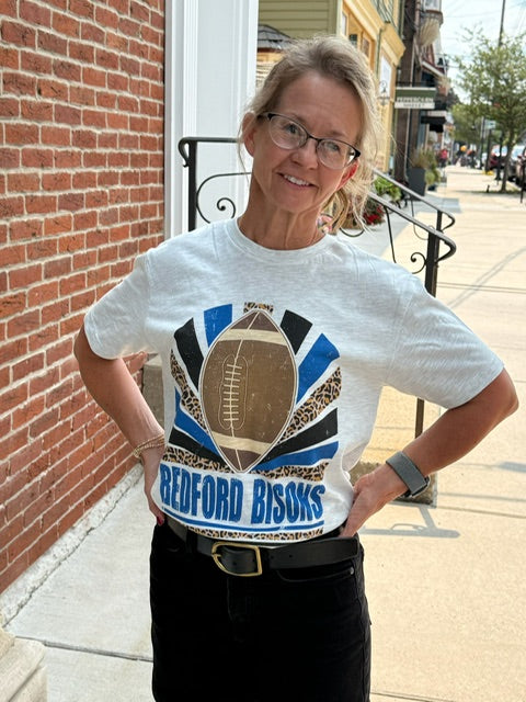Bedford Bisons Football Sunburst Tee