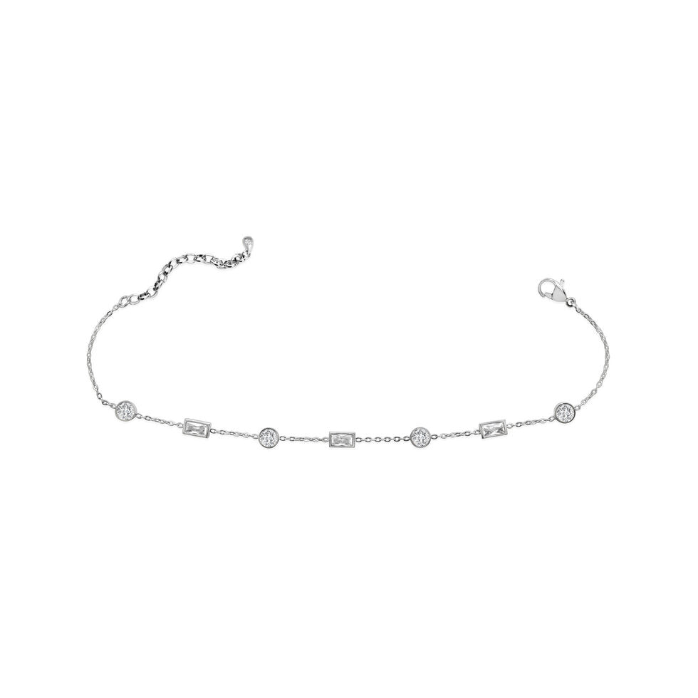 ISLA Anacapri Anklet | Clear | Steel