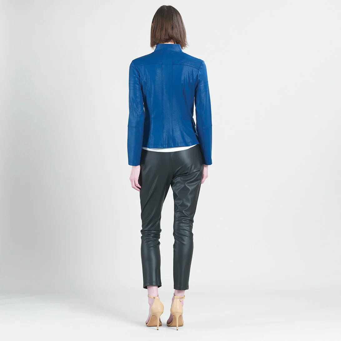 Clara Sunwoo Liquid Leather™ Biker Jacket - Cobalt