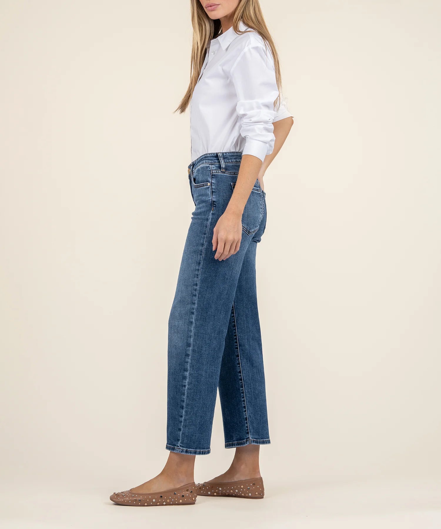 Kut from the Kloth Charlotte High Rise Wide Leg Jeans