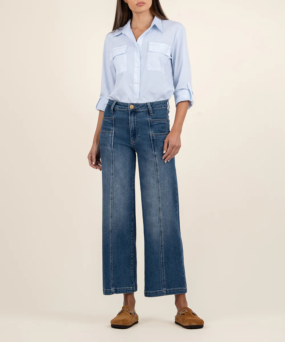 Kut from the Kloth Meg High Rise Wide Leg Jeans