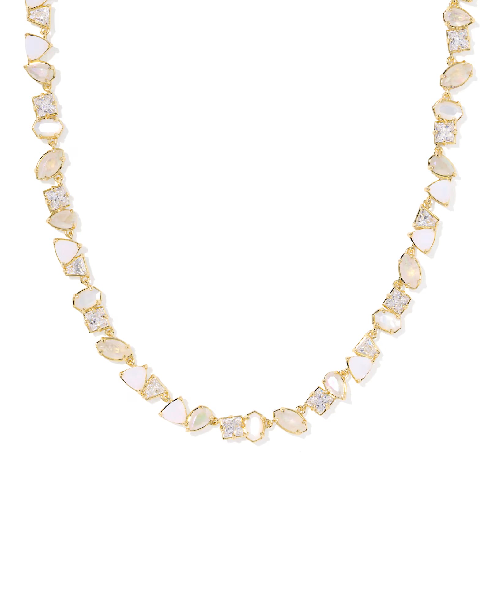 Kendra Scott Isabelle Gold Tennis Necklace -Gold Neutral Mix