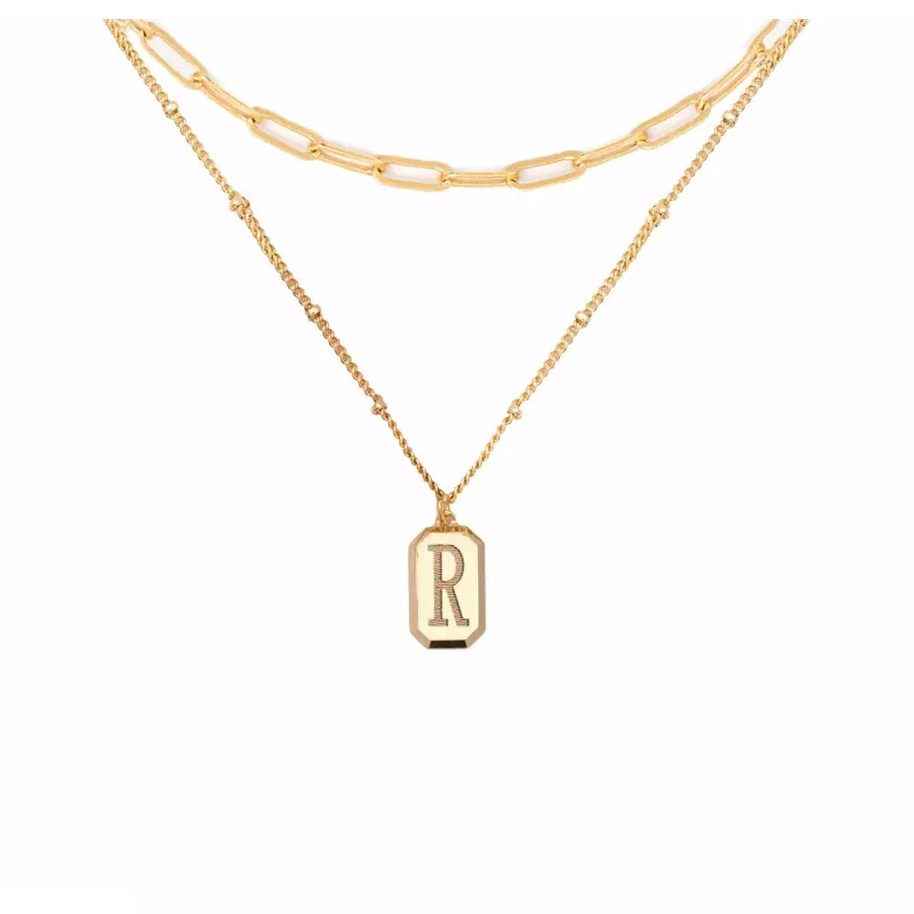 Layered 14K Gold Plated Initial Necklace Only $7.49 on Amazon (Perfect  Valentine's Day Gift!) | Hip2Save