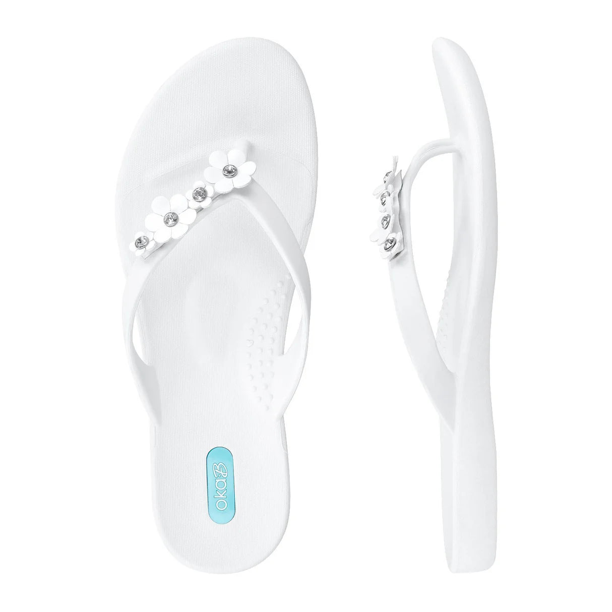 Oka B Loren Flip Flops-Salt