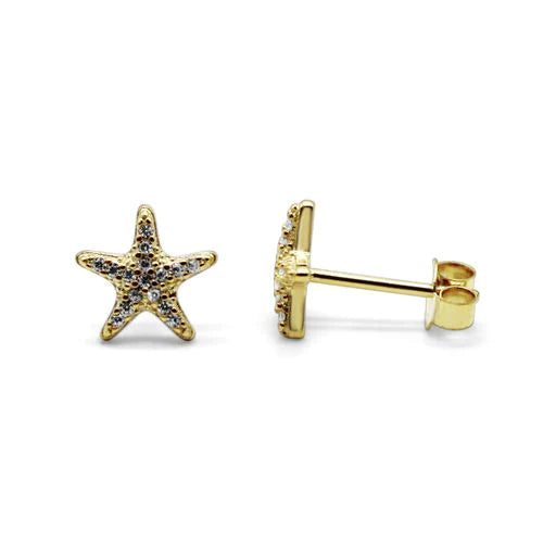 Stia Pavé Dancing Starfish Earrings