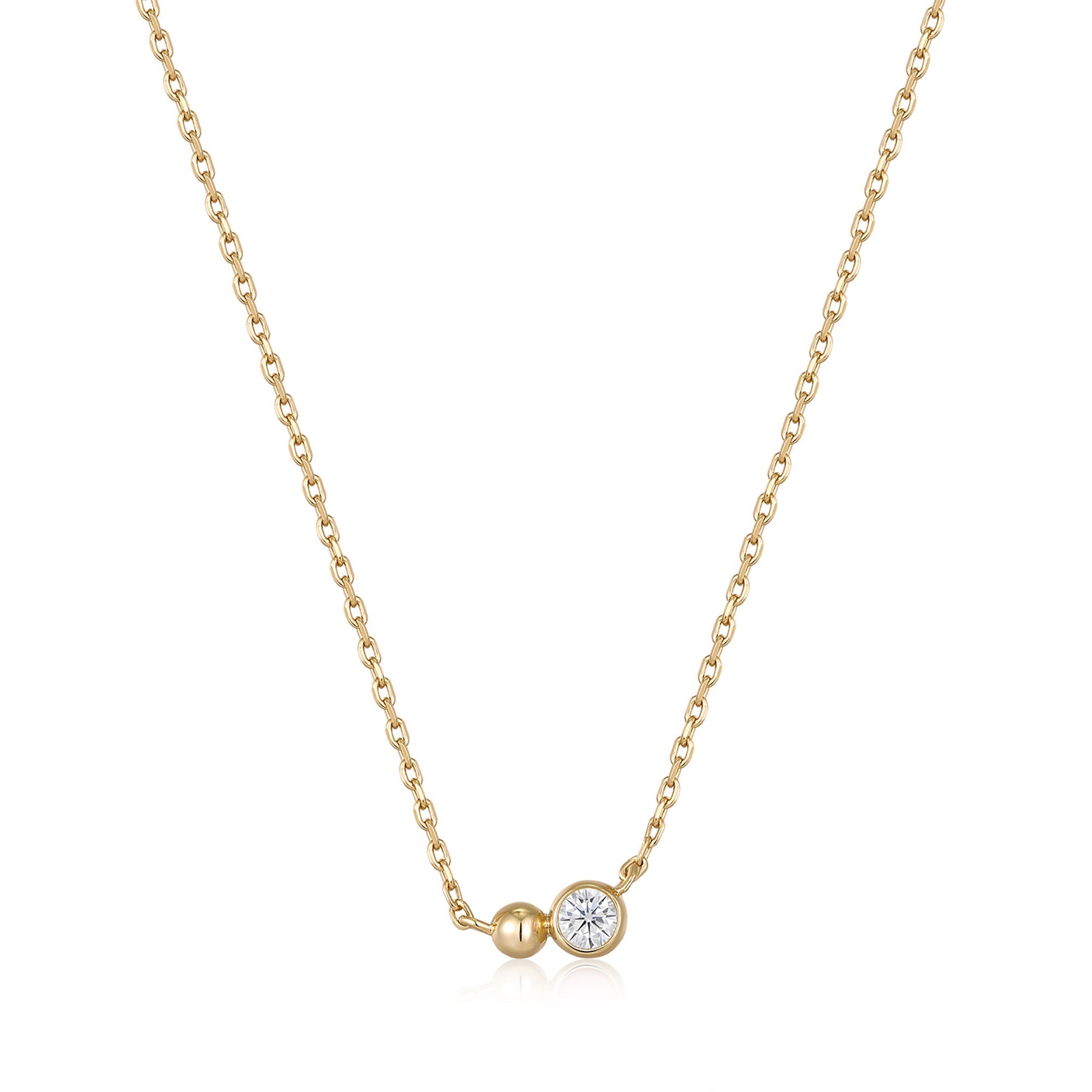 Ania Haie Gold Orb Sparkle Pendant Necklace
