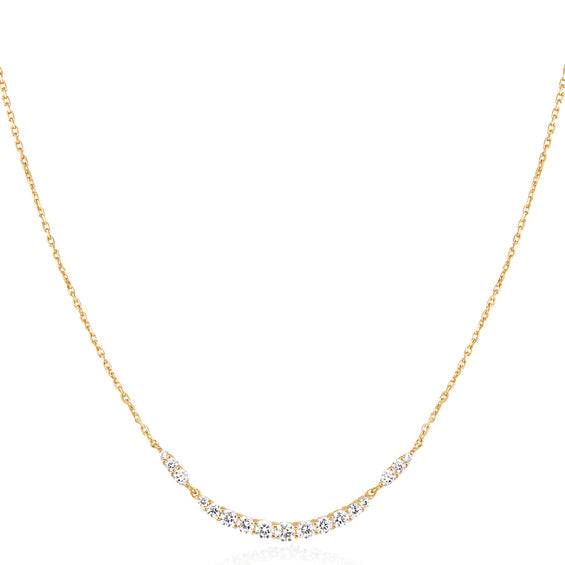 Ania Haie Arc Pave Necklace