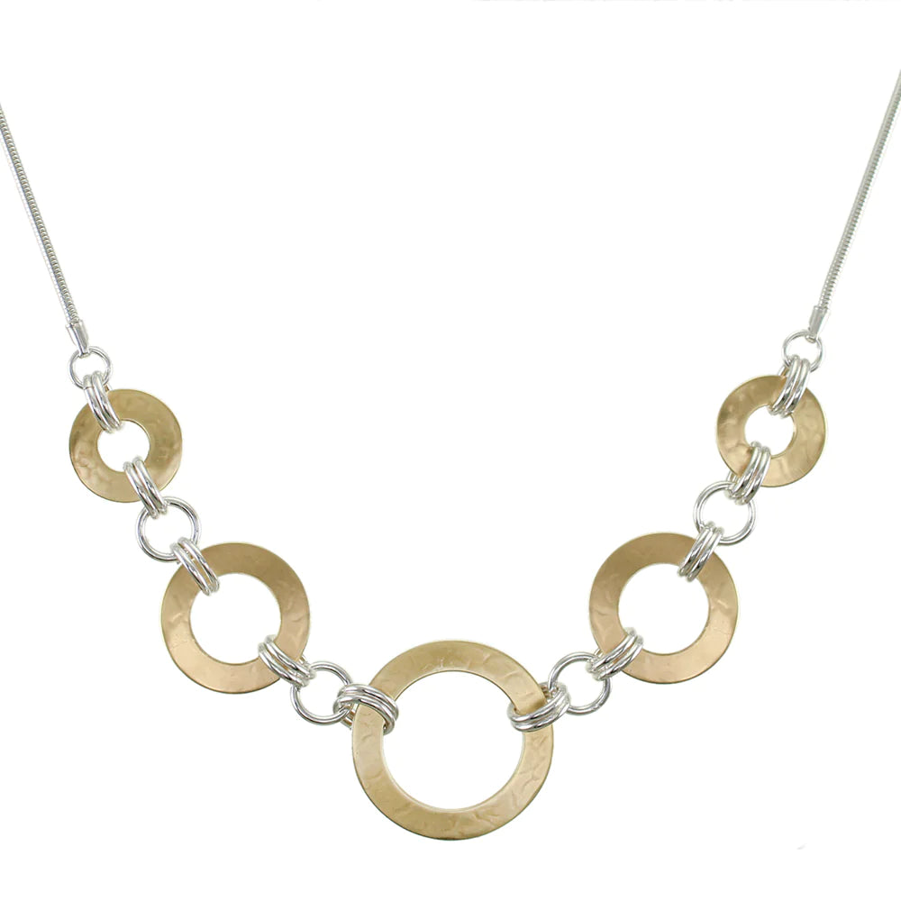 Marjorie Baer Medium Double Linked Rings Necklace