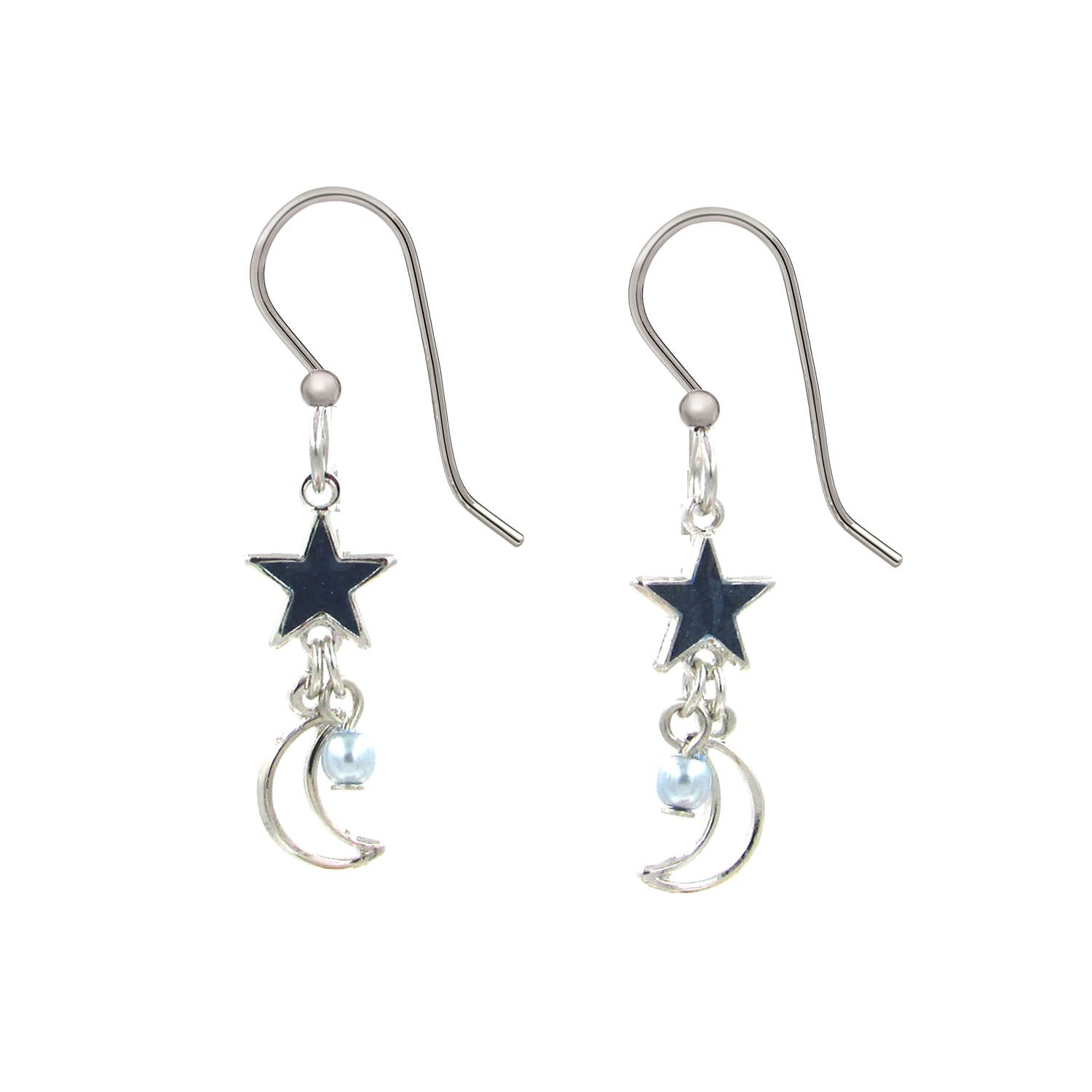 Silver Forest Celestial Earrings