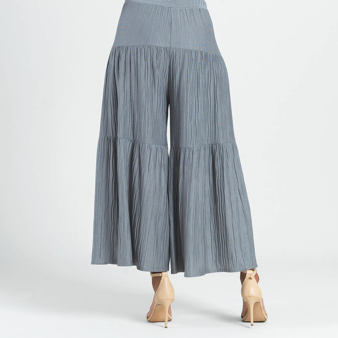 Clara Sunwoo Soft Pleat Knit - Tiered Skirt-Pant - Olive