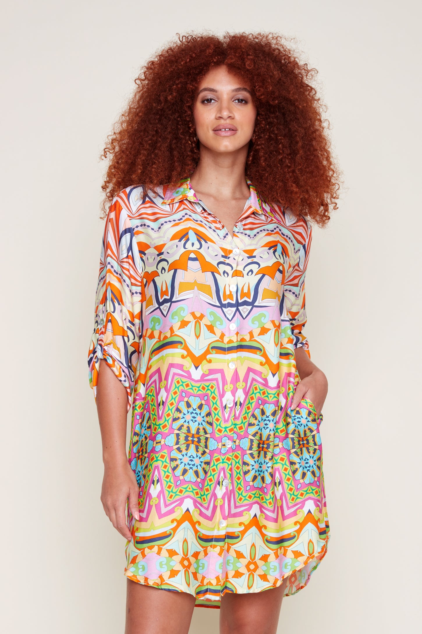 Renuar Papaya Combo Tunic/ Dress
