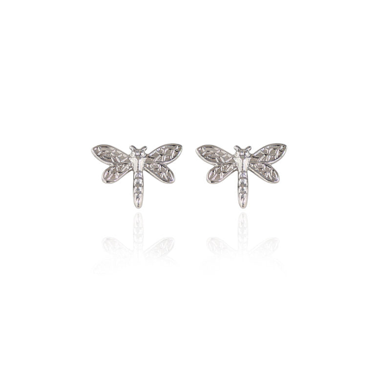 Silver Forest | Spirit Collection | Silver Dragonfly Post Earrings
