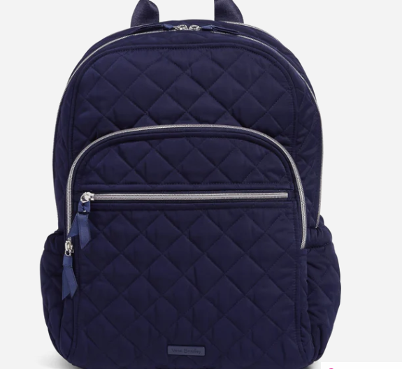 Vera Bradley Campus Backpack in Performance Twill Classic Navy