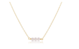 enewton 15" Choker Joy Simplicity Chain | Gold | 3mm Pearl