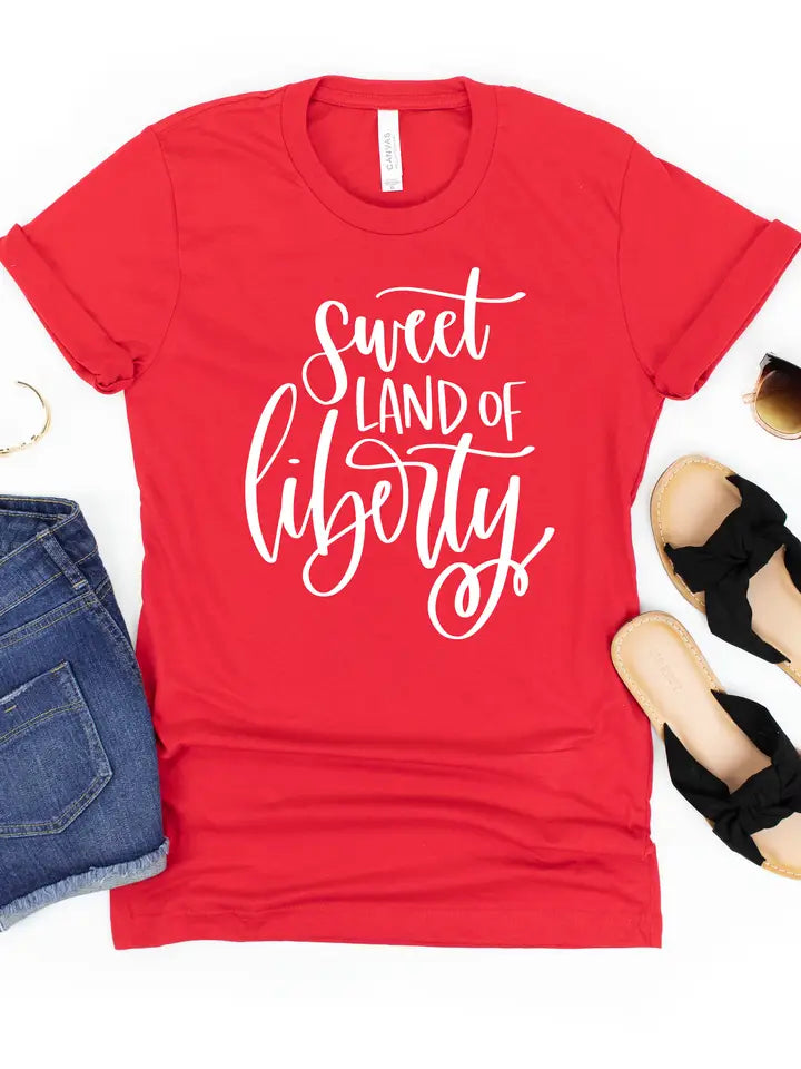 Sweet Land of Liberty 4th of July Tee