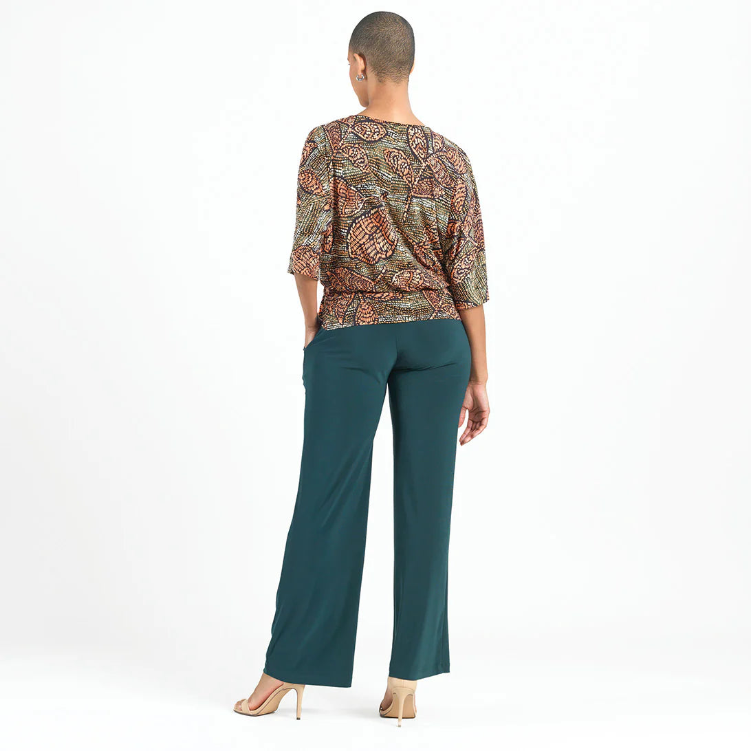 Clara Sunwoo Side Tie Top - Mosaic Leaves