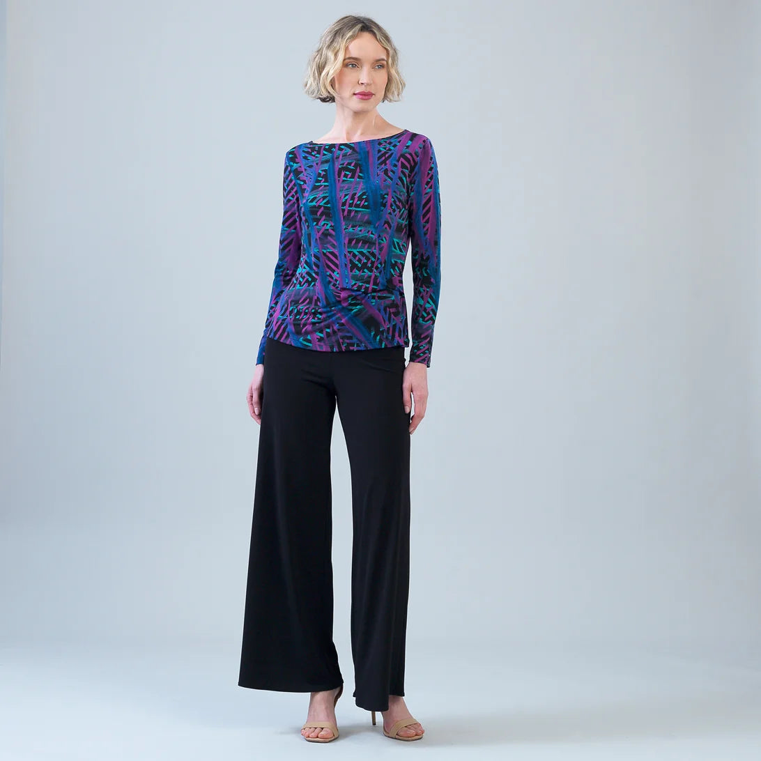 Clara Sunwoo Side Twist Top | Track Stripe Multi