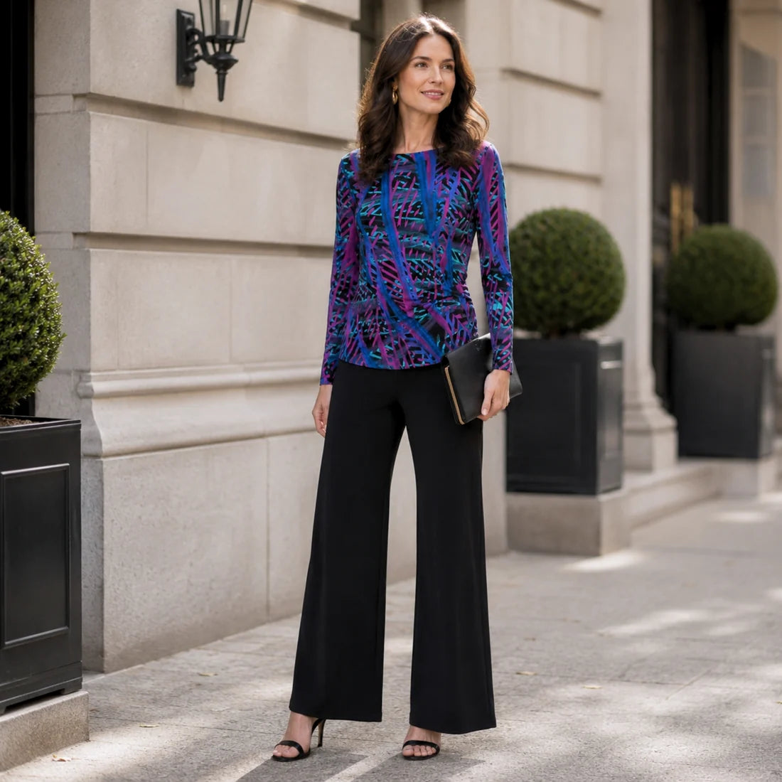 Clara Sunwoo Side Twist Top | Track Stripe Multi