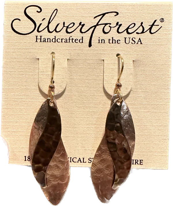 Silver Forest Filigree and Unikite Earrings