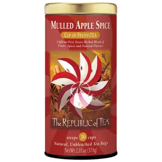 The Republic of Tea Mulled Apple Spice Herbal Tea Bags