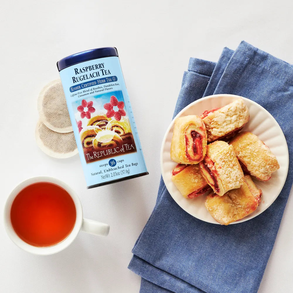 The Republic of Tea Raspberry Rugelach Kosher Certified Red Tea