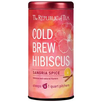 The Republic of Tea Cold Brew Hibiscus Sangria Spice Iced Tea Pouches