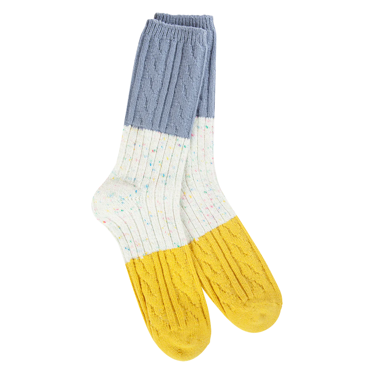 World's Softest Socks- Weekend Confetti Cable Crew