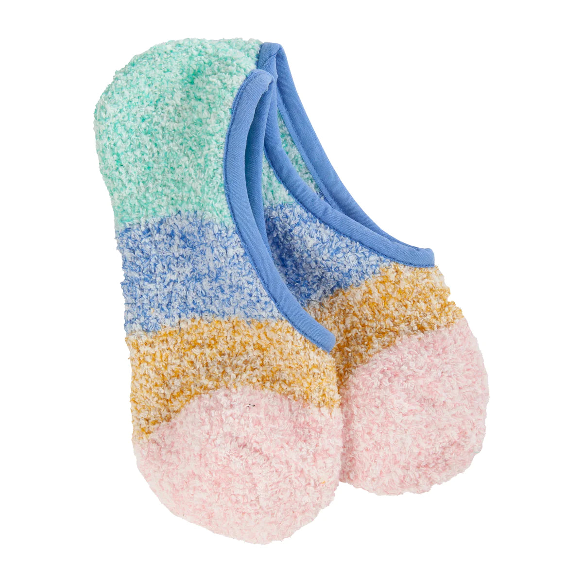 World's Softest Socks- Cozy Colorblock Footsie