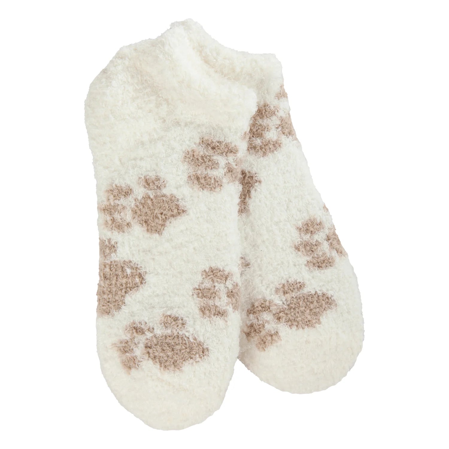 World's Softest Cozy Low Socks - Paw Prints