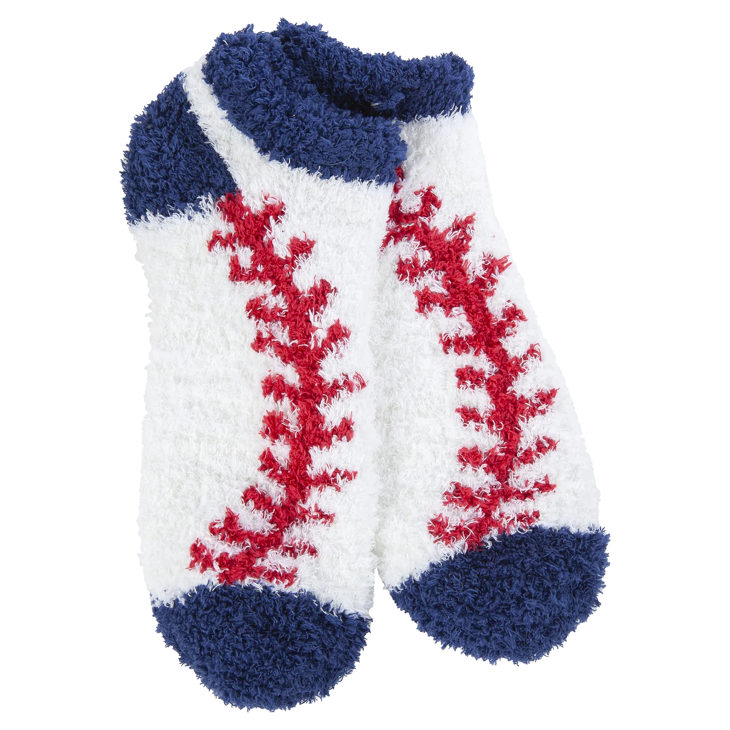 World's Softest Cozy Low Socks - Baseball