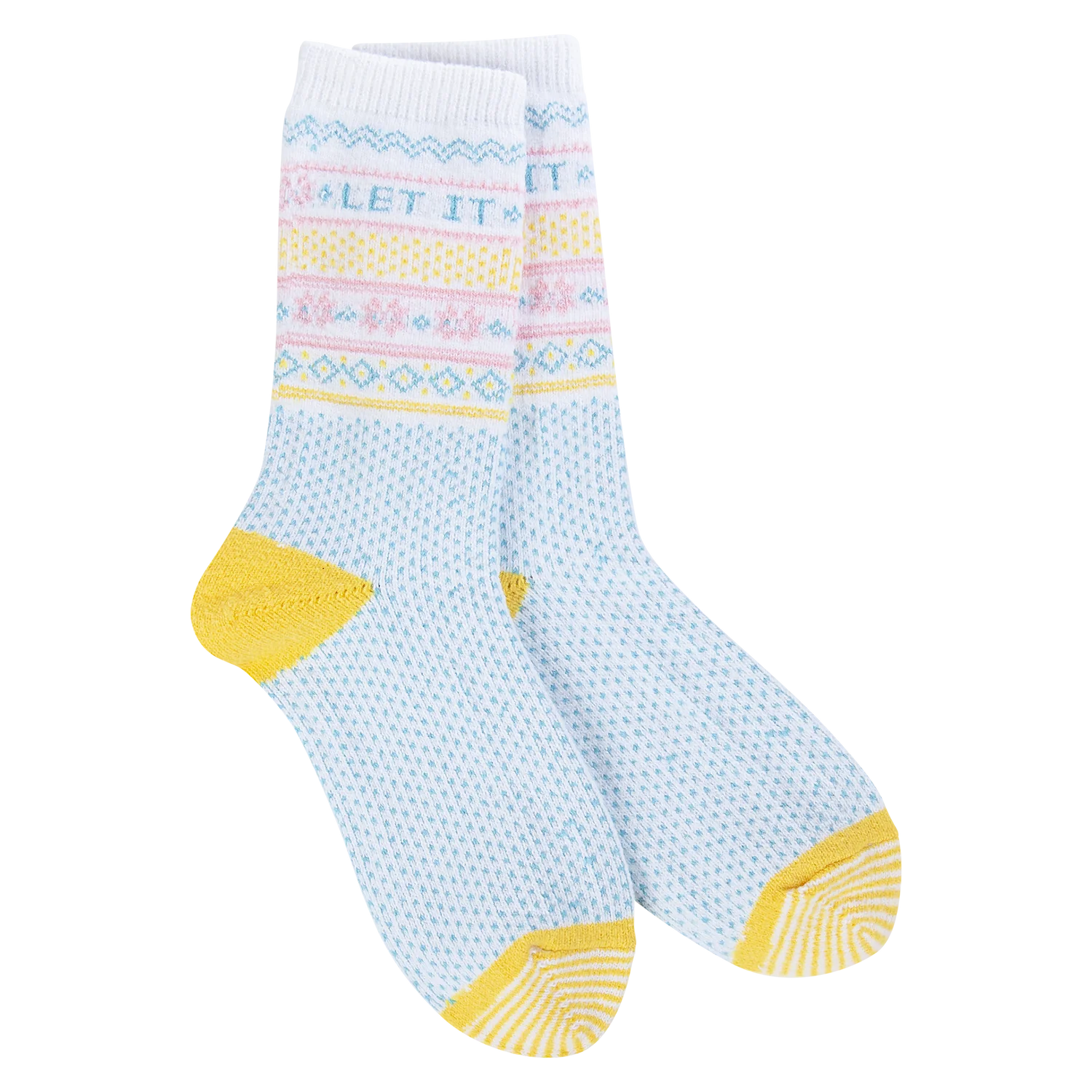 World's Softest Holiday Mini Crew Socks - Let It Snow