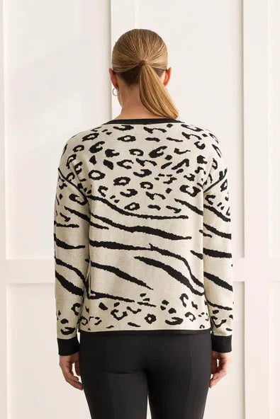 Tribal Reversible Cotton Wild Print Sweater