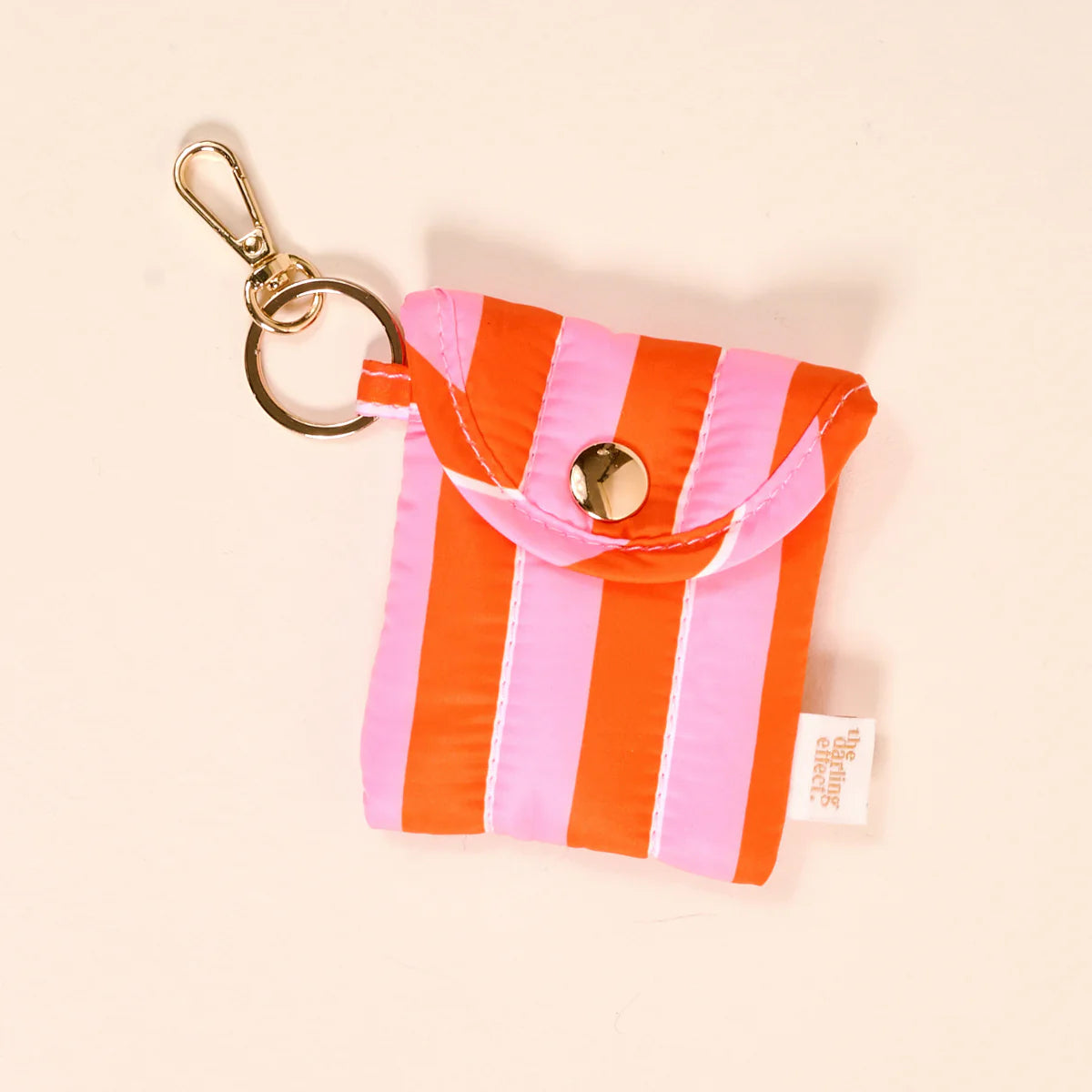 Puffy Earbud Case | Sicily Stripes Pink