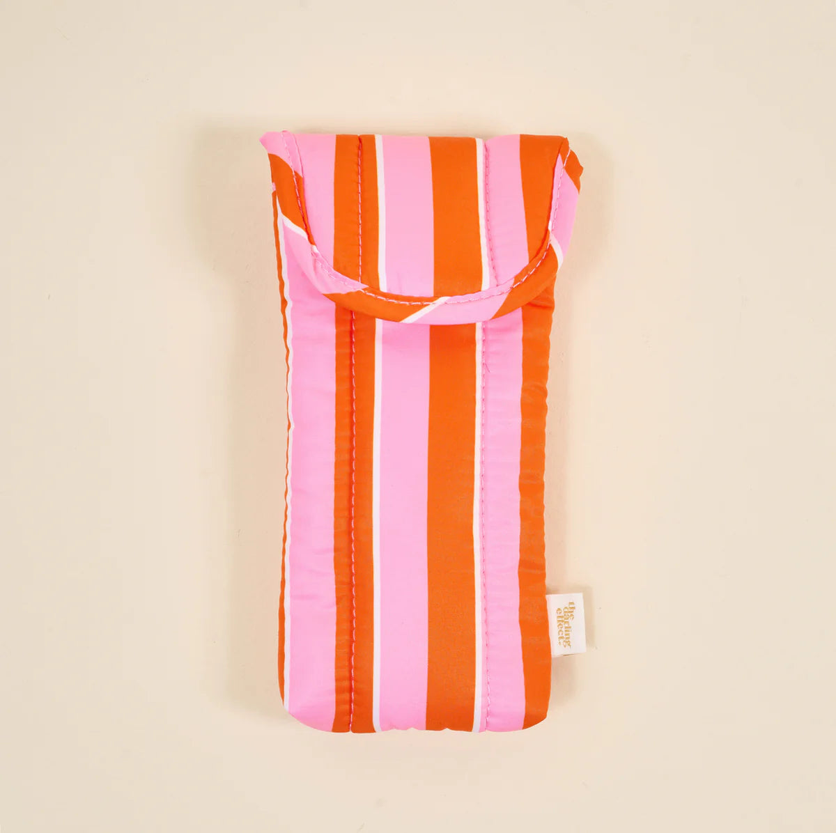 Puffy Sunglasses Case | Sicily Stripes Pink