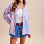 All - American Relaxed Button Down Shirt - Juli's Wearable Art