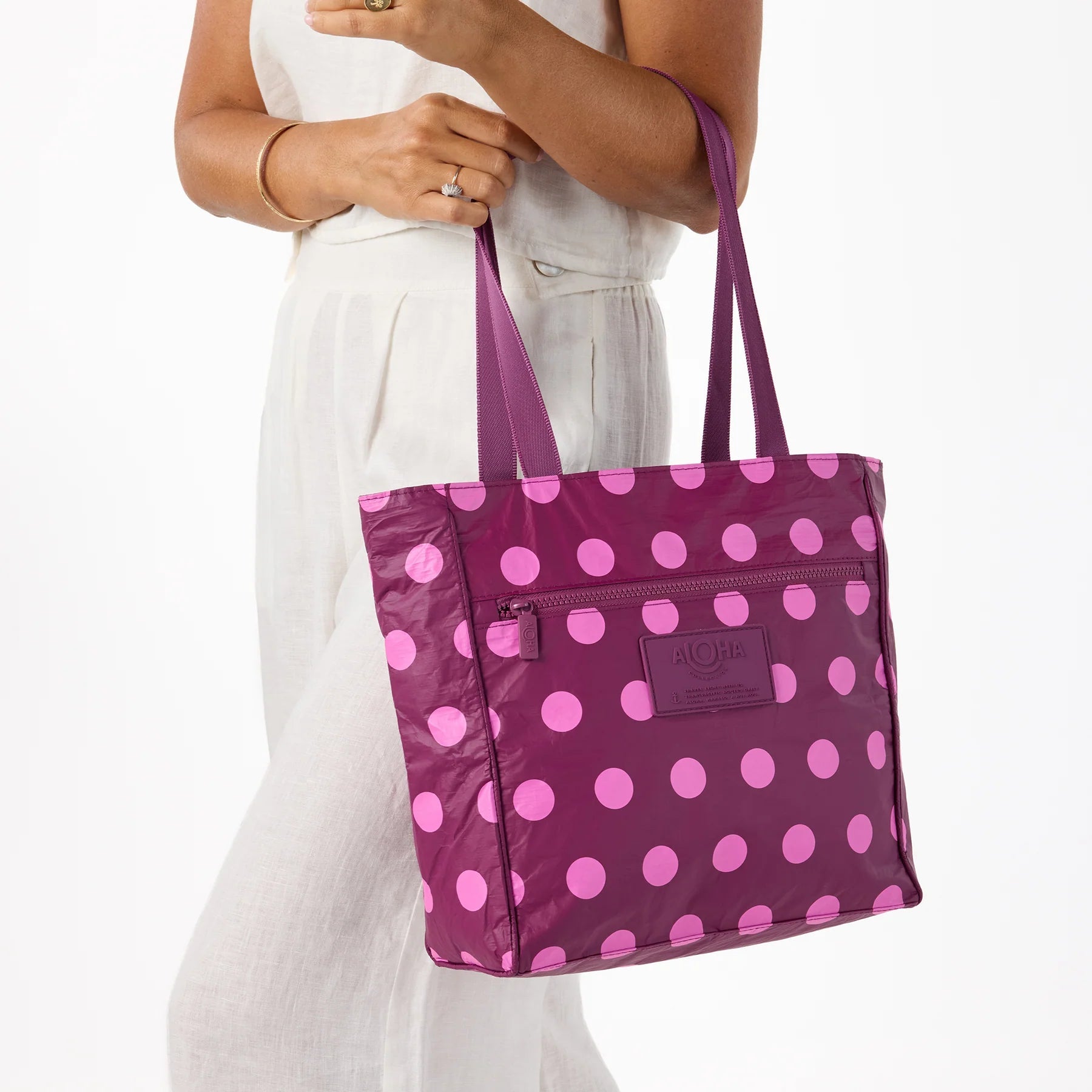 Aloha Go-To-Tote | Oui Oui | Fruit Punch Plum - Juli's Wearable Art
