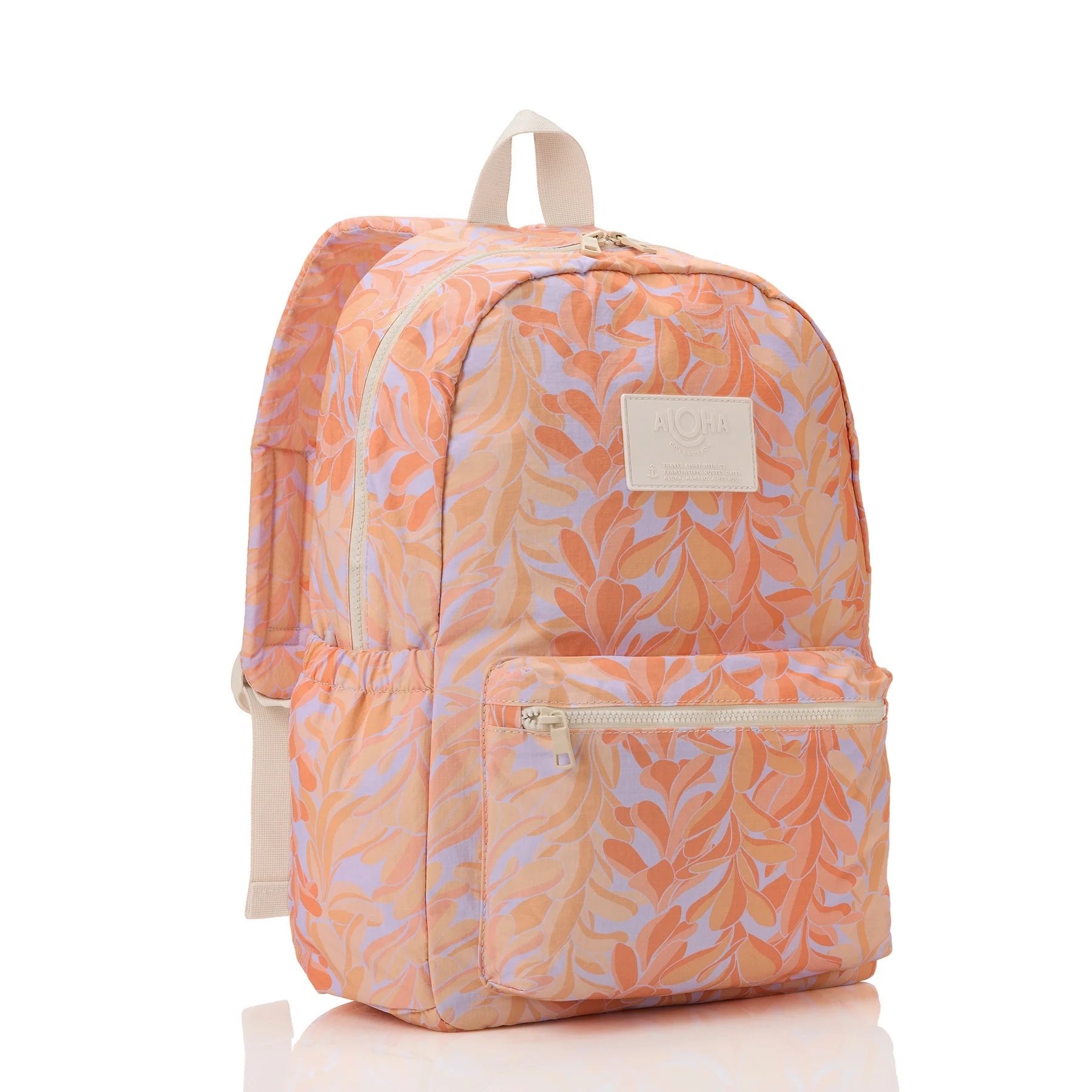 Aloha Keep It Light Backpack | Lei Stand | Peachy - Juli's Wearable Art