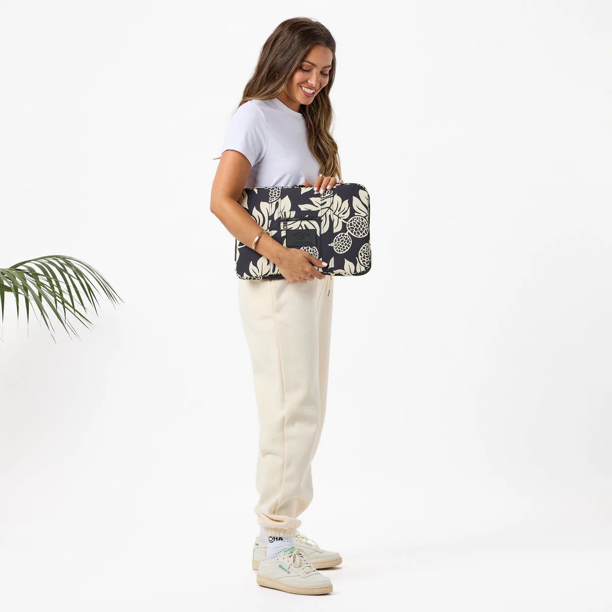 Aloha Keep It Light Laptop Case | Holomua | Black Sandstone - Juli's Wearable Art